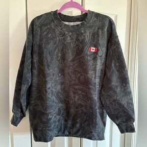 Lululemon Canada Olympics Shirt with Gray Marble Design